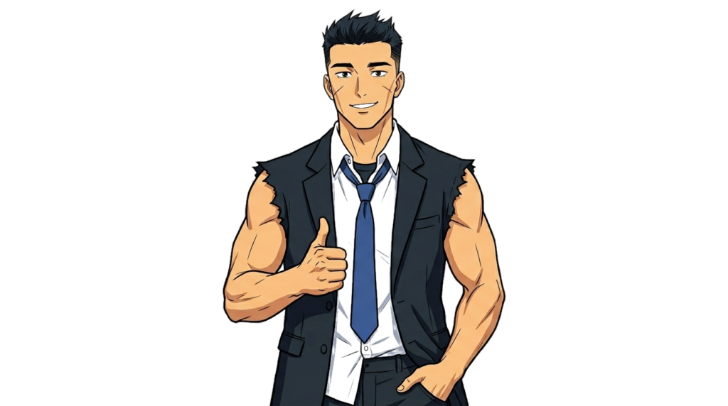 T-Shirt Lawyer comic character — Phoenix personal injury attorney giving a thumbs up